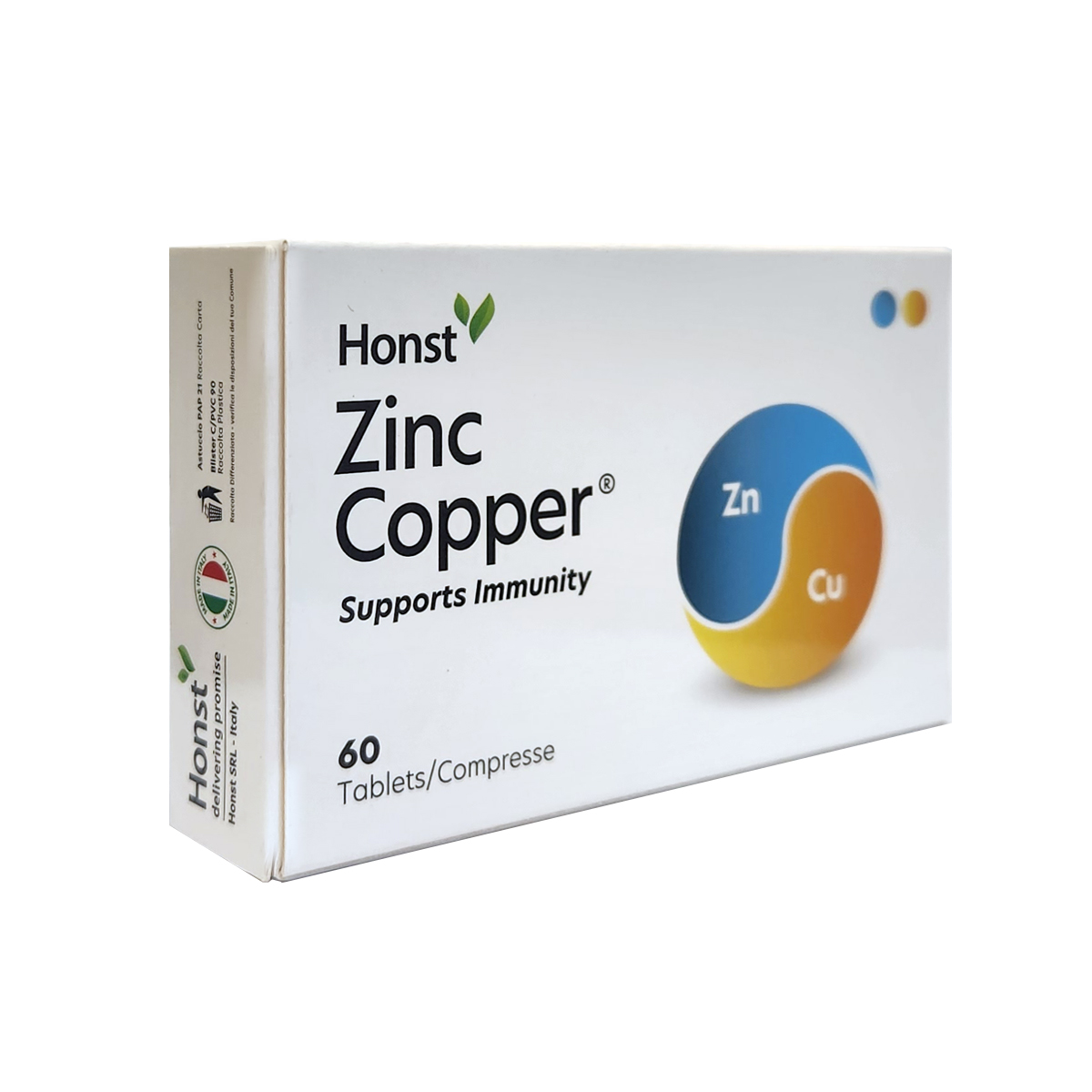 Honst Zinc Copper Support Immunity 60 Tab Compresse